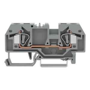 Wago 6 Sqmm DIN-rail Center Marking Orange Cage Clamp 2-Conductor Through Terminal Block, 282-902