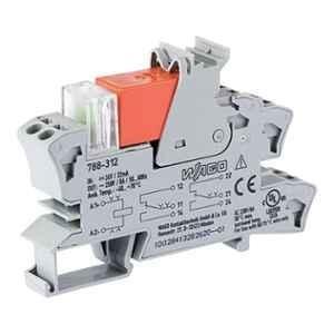 Wago 24VDC 8A Grey Relay Module with 2 Changeover Contacts, 788-312