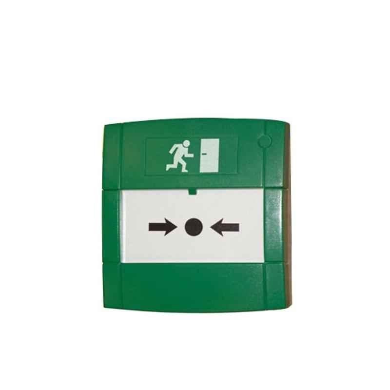 System Sensor Green Tamper Resistant Manual Call Point, MUS3AG000SF12