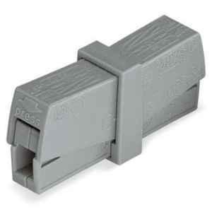 Wago 224 Series 2.5 Sqmm Gray Service Connector Push-Button for Solid Conductors, 224-201