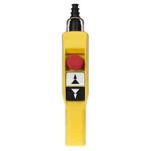 Schneider Electric XAC-A Pistol Grip Pendant Control Station with 2 Push Buttons & 1 Emergency Stop, XACA2074