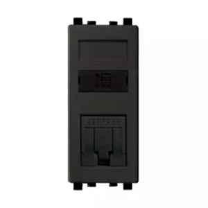 Schneider Electric Zencelo RJ45 CAT6 Shuttered Data Outlet, IN8431RJ6(BZ)