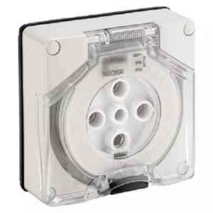 Schneider Electric 56 Series 32A 500V 5 Pin Sockets Less Enclosure, 56SO532LE-GY