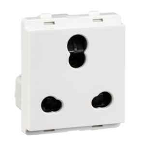 Schneider Electric Livia 10-25A 3 Pin White Socket with Shutter, P2207