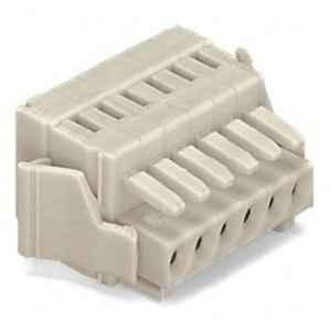 Wago 1.5 Sqmm 3.5mm 13 Pole Light Gray Lateral Locking Levers 1-Conductor Cage Clamp Female Connector, 734-113/037-000