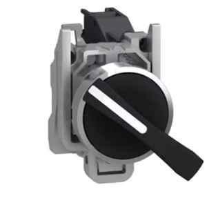 Schneider Electric 22mm 2 NO Black Selector Switch, XB4BJ33