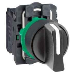 Schneider Electric Harmony XB5 10A 1NO Plastic Black 2 Positions Selector Switch with Spring Return Right To Left, XB5AD41