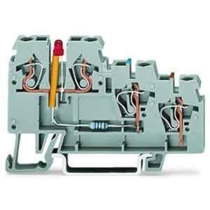 Wago 4.8mA 3 Conductor Sensor Grey Terminal Block, 270-560/281-434