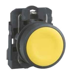 Schneider Electric XB5 NO Contact Type Flush Spring Return Yellow Push Button, XB5AA51N