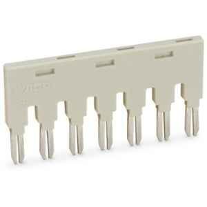 Wago 7 Way Light Gray Insulated Jumper for Slot, 859-407