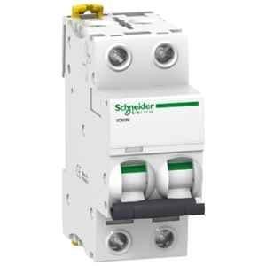 Schneider Electric Acti9 iC60N 3A C-Curve Double Pole MCB, A9F74203, Breaking Capacity: 50 kA