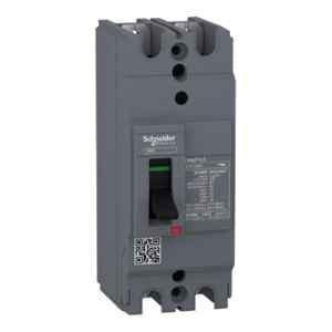 Schneider Electric EasyPact EZC 100A Double Pole MCCB with Fixed Thermal Magnetic Trip Unit, EZC100H2100, Breaking Capacity: 50 kA