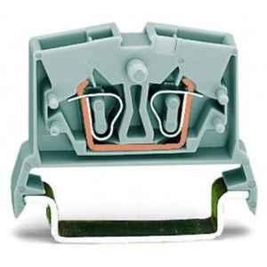 Wago 2.5 Sqmm Gray 2-Conductor Miniature Through Terminal Block with Centre Marking for Cage Clamp, 264-711