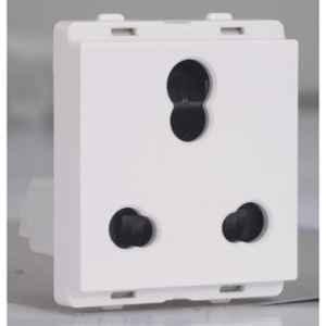 Schneider Electric Livia 10-16A 3 Pin White Socket with Shutter, P2106