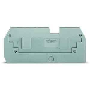 Wago 1mm Gray Step-Down cover Plate for 2-Conductor 283-901 Terminal Block, 283-357