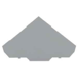 Wago 1x80mm Gray End & Intermediate Plate for Triple-Deck Terminal Block, 280-319