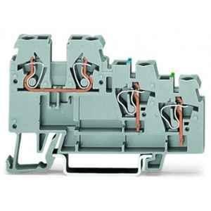 Wago 18A 3 Conductor Actuator Supply Grey Terminal Block, 270-572