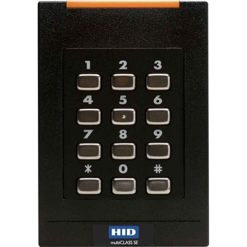 HID multiCLASS SE Black Smartcard Reader with Keypad, HIA921PTNNEK00000