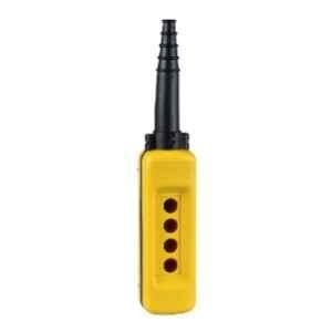Schneider Electric Harmony XAC Polypropylene Yellow 4 Cut Outs Empty Pendant Control Station, XACA04