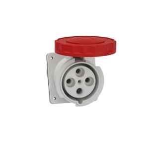 Schneider Electric Mureva 125A 3 Pole+ E Panel Mounted PratiKa Industrial Socket, 81294