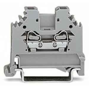 Wago 24A 2 Conductor Blue Through Terminal Block, 280-104