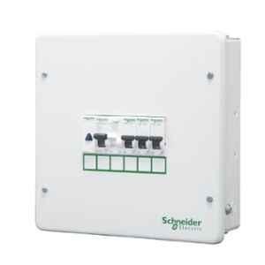 Schneider Electric Acti9 6 Ways Single Door SPN White Distribution Board, A9HSNS06