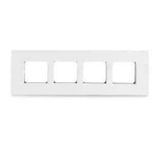 Schneider Electric Opale 8 Module Horizontal White Grid & Cover Plate, X0708