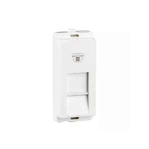 Schneider Electric Livia RJ11 White Telephone Socket with Shutter, P4011_N