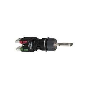 Schneider Electric Harmony XB6 1 NO + 1 NC 16mm 2 Position Black Stay Put Complete Selector Switch, XB6AGC5B