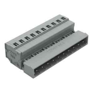 Wago 2.5 Sqmm 5mm 10 Pole Gray 1-Conductor Cage Clamp Male Connector, 231-610
