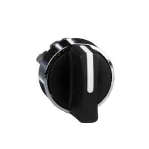 Schneider Electric Harmony XB4 22mm 2-Positions Black Stay Put Selector Switch Head, ZB4BD2