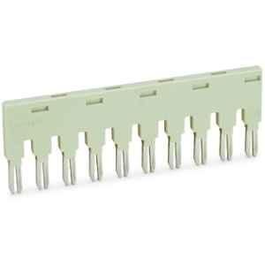 Wago 18A 10 Way Light Gray Insulated Jumper for Slot, 859-410