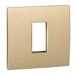 Schneider Electric Opale 1 Module Matt Gold Grid & Cover Plate, AAKX0751