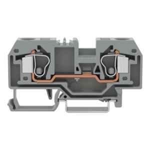 Wago 10 Sqmm 2 Conductor Grey Through Terminal Block, 284-992