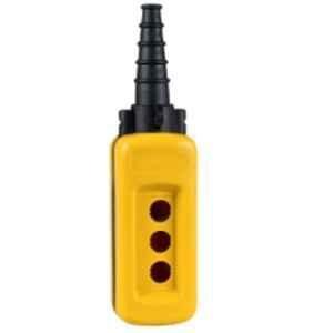 Schneider Electric Harmony XAC Polypropylene Yellow 3 Cut Outs Empty Pendant Control Station, XACA03