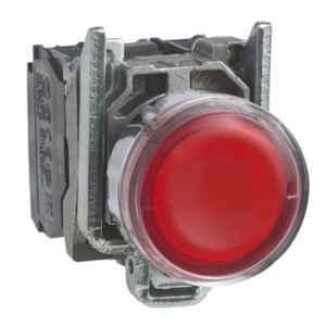 Schneider Electric Harmony XB4 22mm 1NO+1NC Red Flush Illuminated Push Button, XB4BW34B5