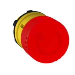 Schneider Electric Harmony XB5 30mm Red Emergency Stop Switching Off Head with Trigger & Latching Turn Release, ZB5AS834
