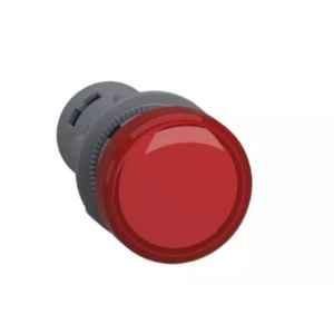 Schneider Electric Easy Harmony XA2 24V Red Round Integral Led Pilot Light with Screw Clamp Terminal, XA2EVB4LC