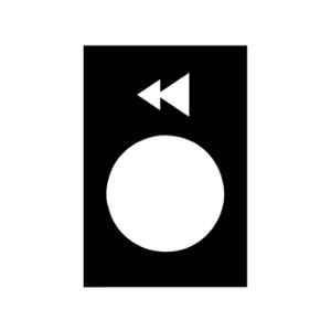 Schneider Electric Harmony 30x40mm Black Left or Lower, Slow Fast Symbol Legend plate, ZB2BY2906