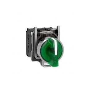 Schneider Electric Harmony XB4 1 NO + 1 NC 22mm 3 Position Green Illuminated Selector Switch, XB4BK133B5
