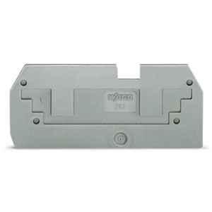Wago 1mm Gray Step-Down Cover Plate with 2-Conductor 282-901 Terminal Block, 282-357