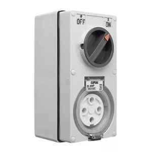 Schneider Electric 56 Series IP66 Interlocked Switch Socket with Enclosure, 56CVI420-GY