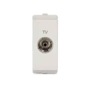 Schneider Electric Livia White TV Socket with Shutter, P4500