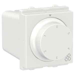Schneider Electric Clipsal-X White Satin 5-Step 2 Modules Fan Regulator, CPX5STFAN2M_WE