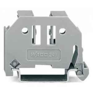 Wago 10x44mm Gray End Stop Screwless, 249-117