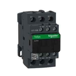 Schneider Electric TeSys Deca 38A 18.5kW 1NO+1NC Three Pole Power Contactor, LC1D38M7, Coil Voltage: 220 VAC