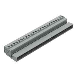 Wago 2.5 Sqmm 5mm 24 Pole Gray 1-Conductor Cage Clamp Male Connector, 231-624/018-000