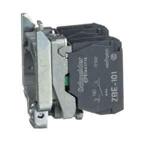 Schneider Electric Harmony XB4 2NO Rectangular Single Contact Block with Body Fixing Collar, ZB4BZ103