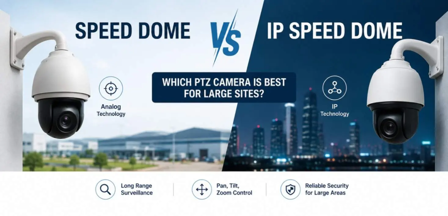 Speed Dome vs IP Speed Dome: Which PTZ Camera is Best for Large Sites