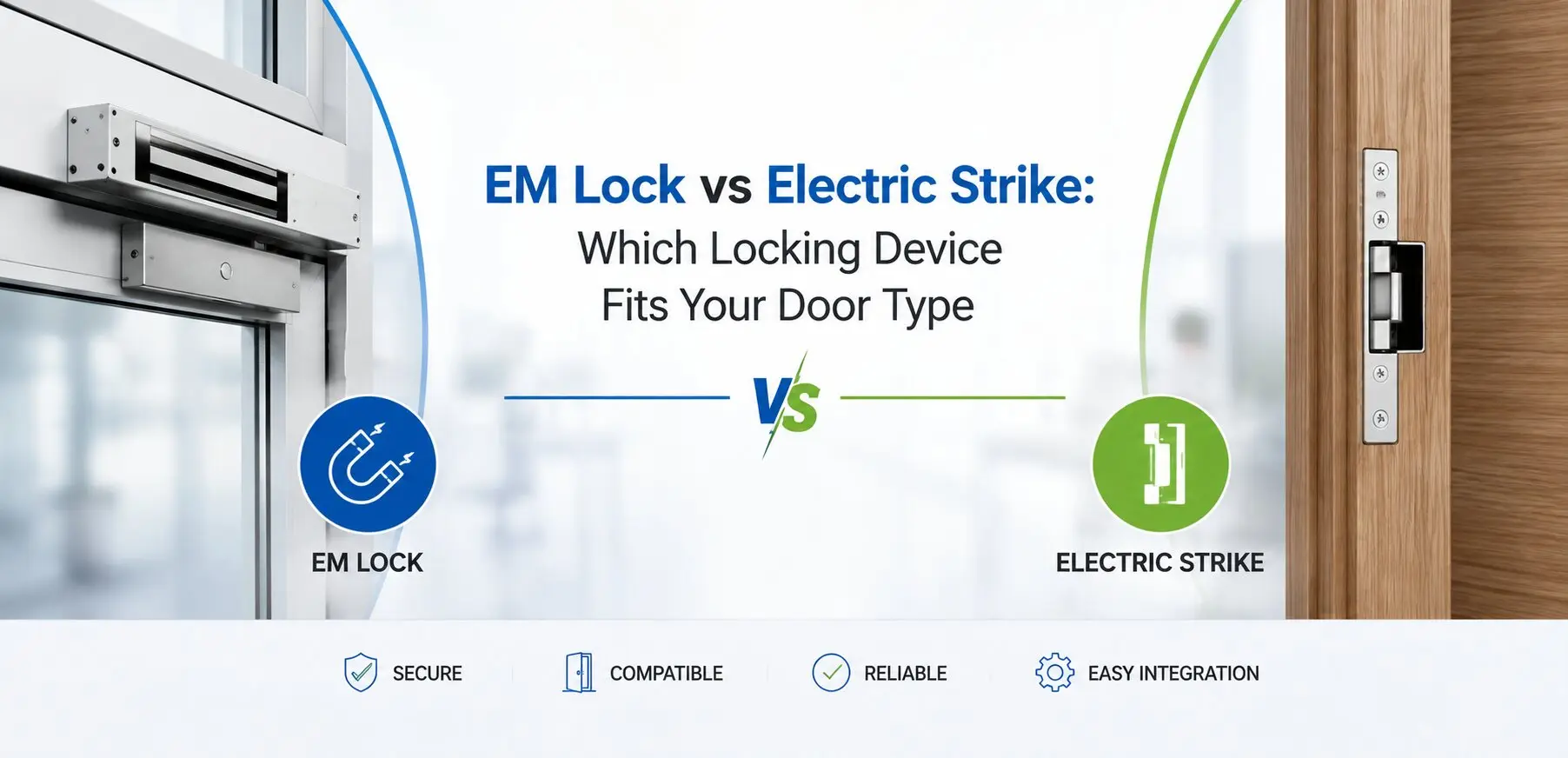 EM Lock vs Electric Strike: Which Locking Device Fits Your Door Type